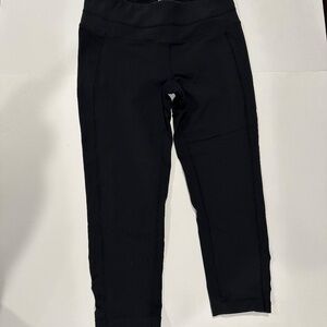 Athleta Capri S‎ Black Ruched Cropped - Size S.